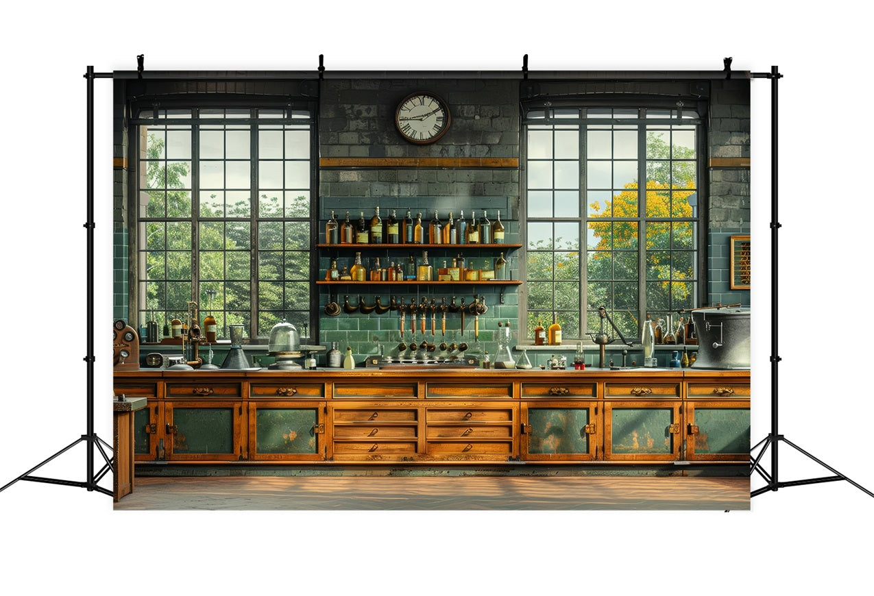 Vatertag Backdrop Design Industrielle Wissenschaftliche Labor Hintergrund GQ2-225