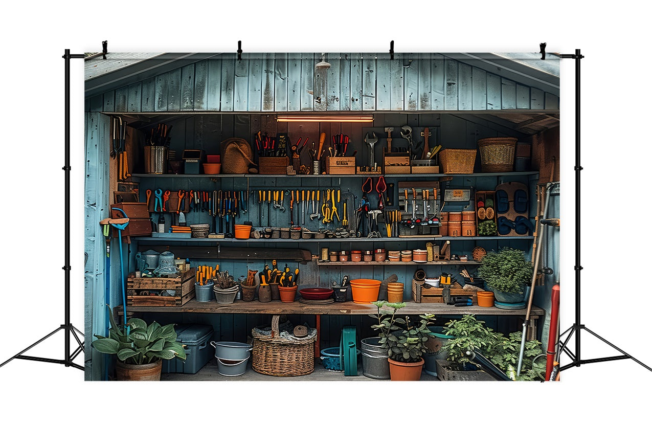 Vatertag Fotohintergrund Holzwerkbank Werkzeuge Hintergrund GQ2-230