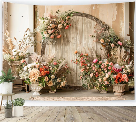 Boho Backdrop Verträumt Floral Pastell Fotografie Hintergrund GQ2-30