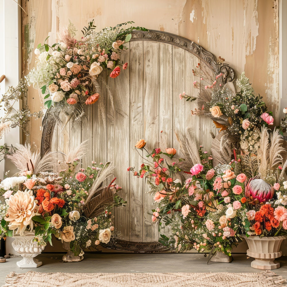 Boho Backdrop Verträumt Floral Pastell Fotografie Hintergrund GQ2-30