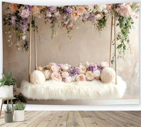 Boho Backdrop Ideen Floral Swing Fotografie Backdrop GQ2-77