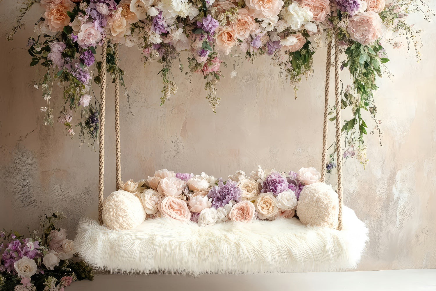 Boho Backdrop Ideen Floral Swing Fotografie Backdrop GQ2-77