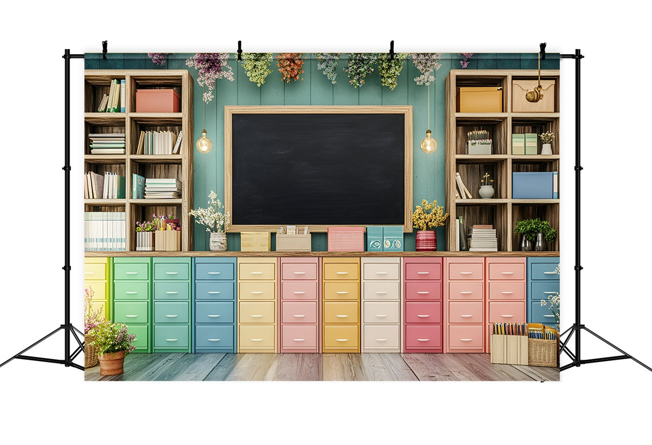 Back To School Fotografie Backdrops Klassenzimmer Lagerung Blackboard Backdrop GQ3-106