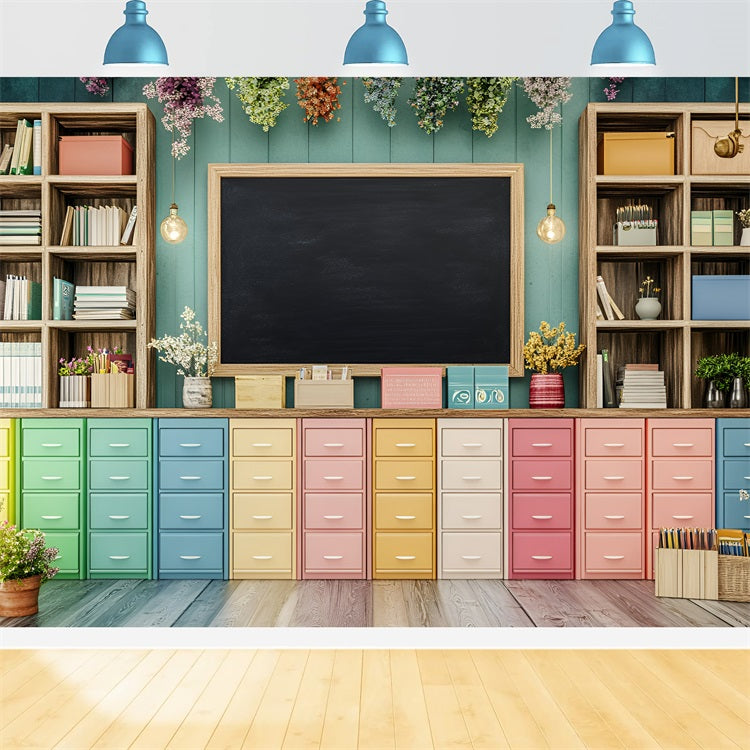 Back To School Fotografie Backdrops Klassenzimmer Lagerung Blackboard Backdrop GQ3-106