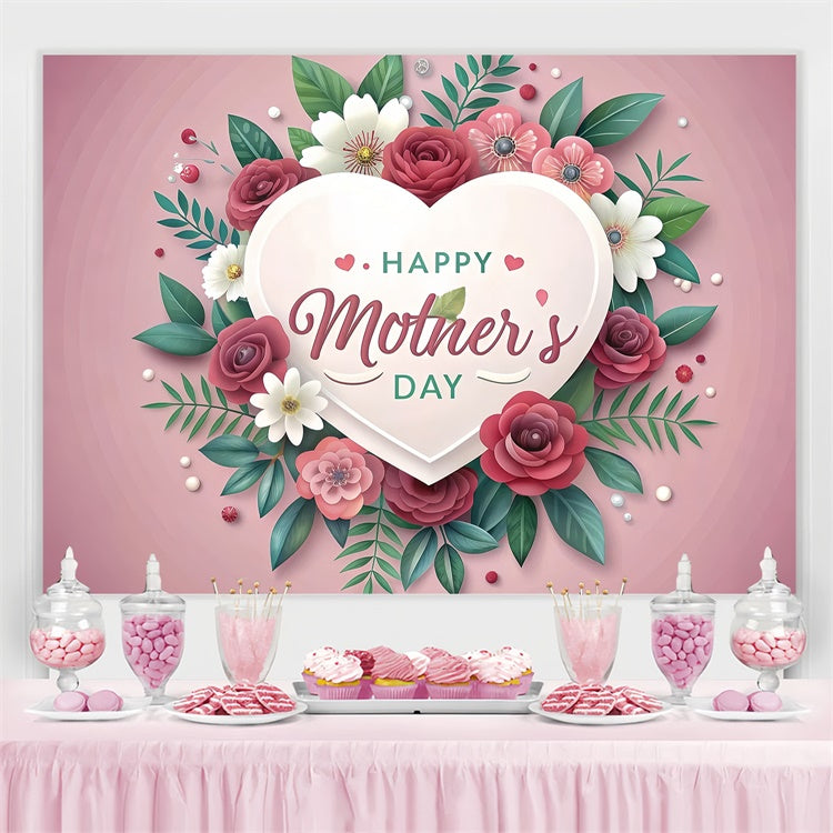 Muttertags-Hintergrundkulisse Weich blühende Blumen Personalisierte Kulisse GQ3-161