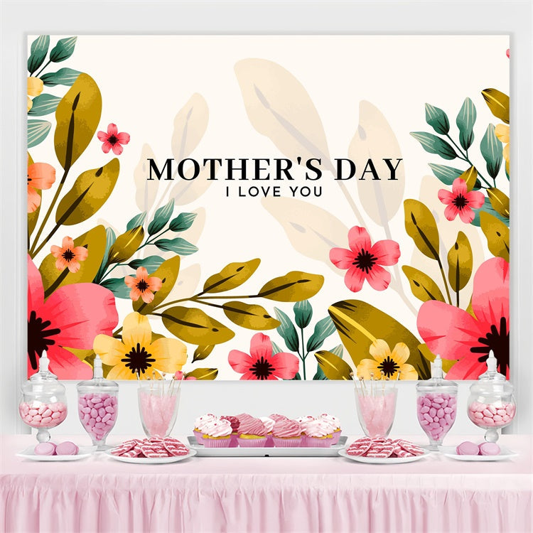 Hintergrund für Muttertag Natürliche florale Eleganz Individueller Hintergrund GQ3-178