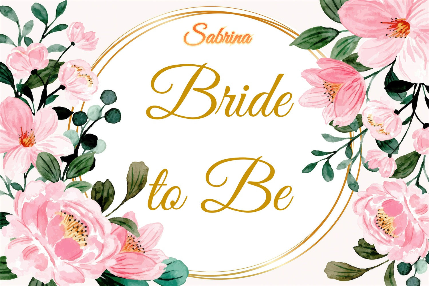 Personalisierte Kulisse für Hochzeit Romantische Pfingstrose Kranz Kulisse GQ3-220