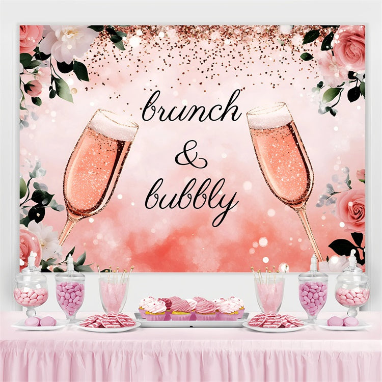 Personalisierte Hochzeit Hintergrund Hintergrund Sekt Champagner Rose Hintergrund GQ3-222
