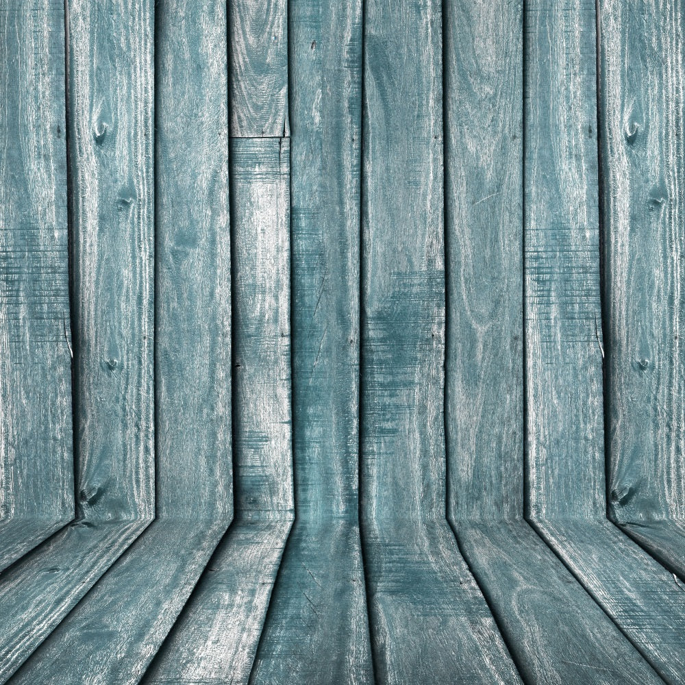 Holzboden Backdrop Blaue Holzwand Boden Backdrop GQ4-100
