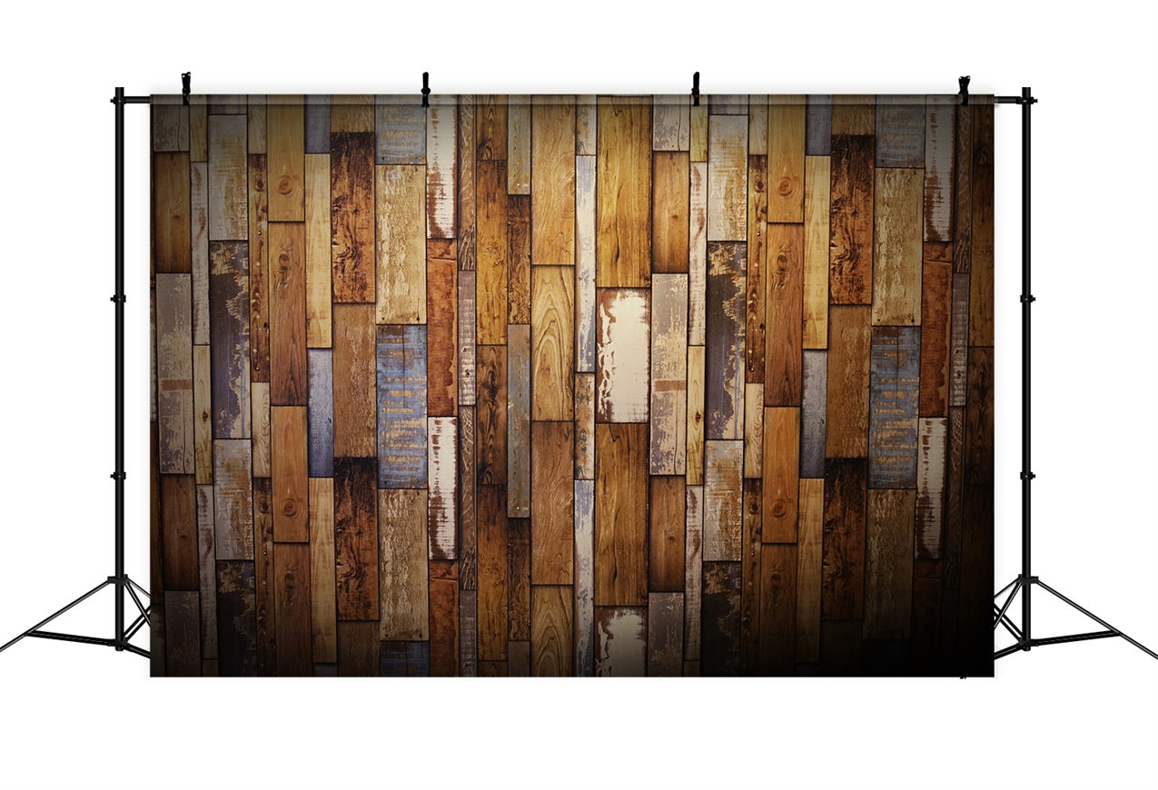 Dunkles Holz Backdrop Patchwork Wand Backdrop GQ4-105