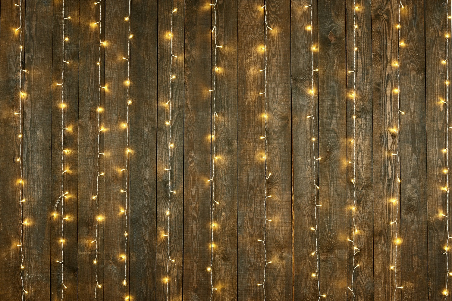 Dunkles Holz Backdrop Warme Lichterkette Backdrop GQ4-128