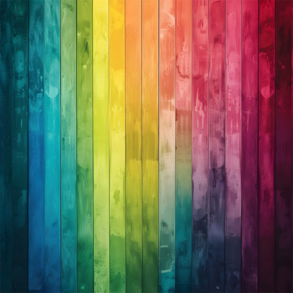 Holz-Hintergrundkulisse Lebendige Multicolor-Hintergrundkulisse GQ4-129