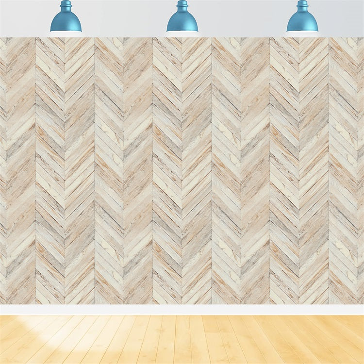 Holz Fotokulisse Beige Chevron Kulisse GQ4-131