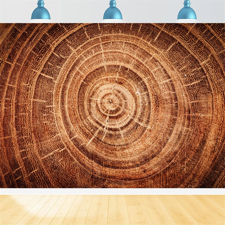 Echtholz Backdrop Baum Wachstumsringe Backdrop GQ4-132