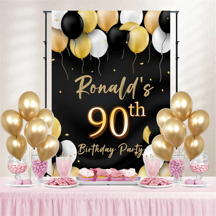 Benutzerdefinierte Geburtstag Backdrop Champagner Glass Pearl Garland Backdrop CSH4-47