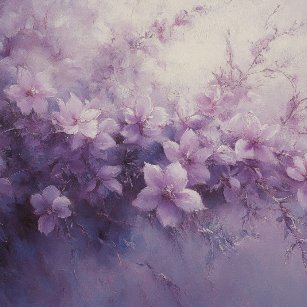 Lila Backdrops Künstlerische Blüte Fotohintergrund GQ4-26