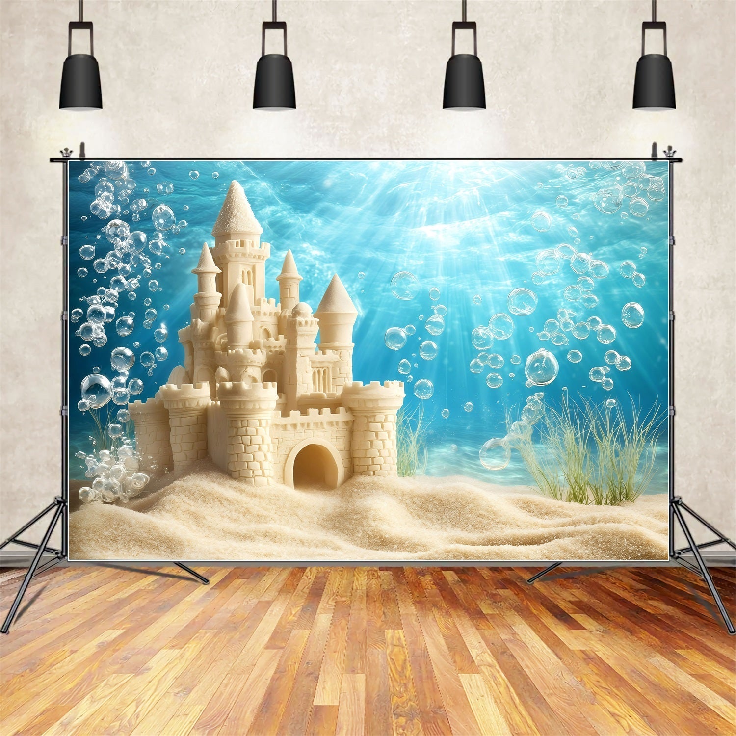 Strand Sand Backdrop Sommer Sandburg Bubble Backdrop GQ4-282