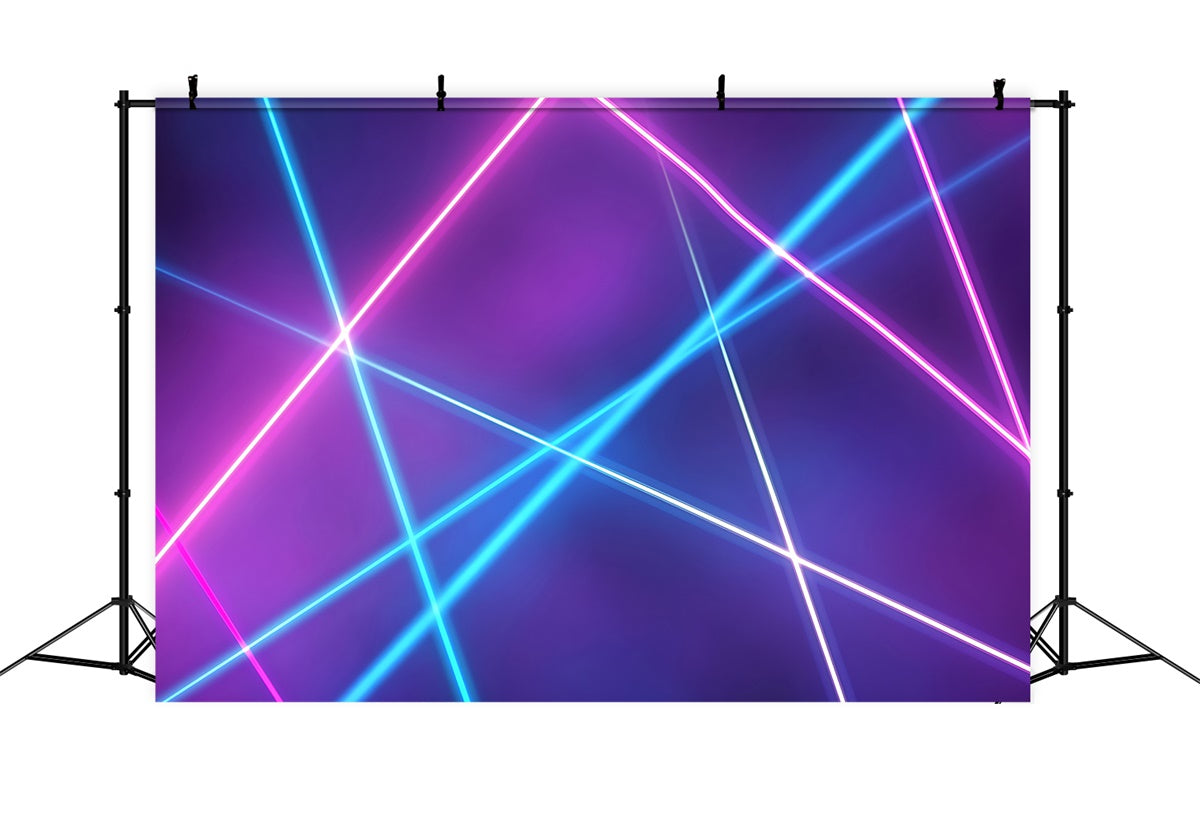 Old School Backdrops Dynamische Neon-Streifen Licht Vintage Backdrops GQ4-302