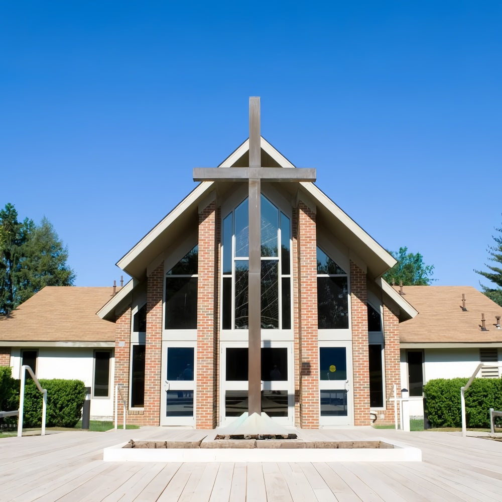 Kirche Backdrops Backsteinkreuz Architektur Backdrop GQ4-68