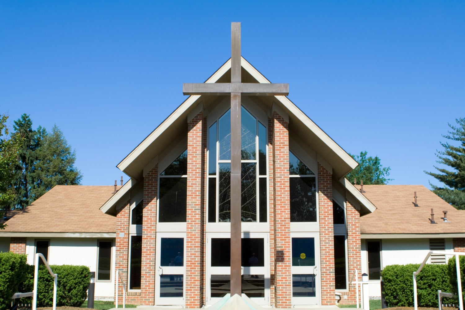 Kirche Backdrops Backsteinkreuz Architektur Backdrop GQ4-68