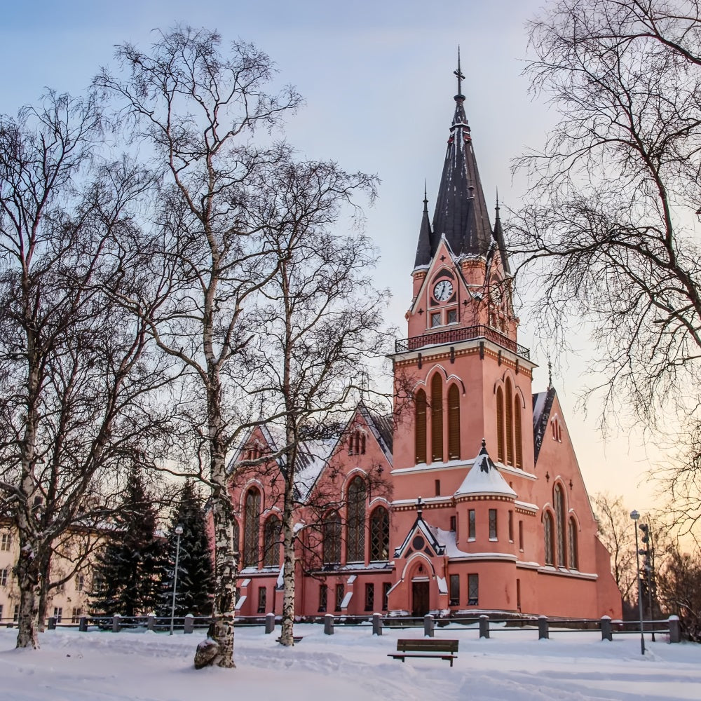 Kirche Fotokulisse Uhrenturm Architektur Kulisse GQ4-72