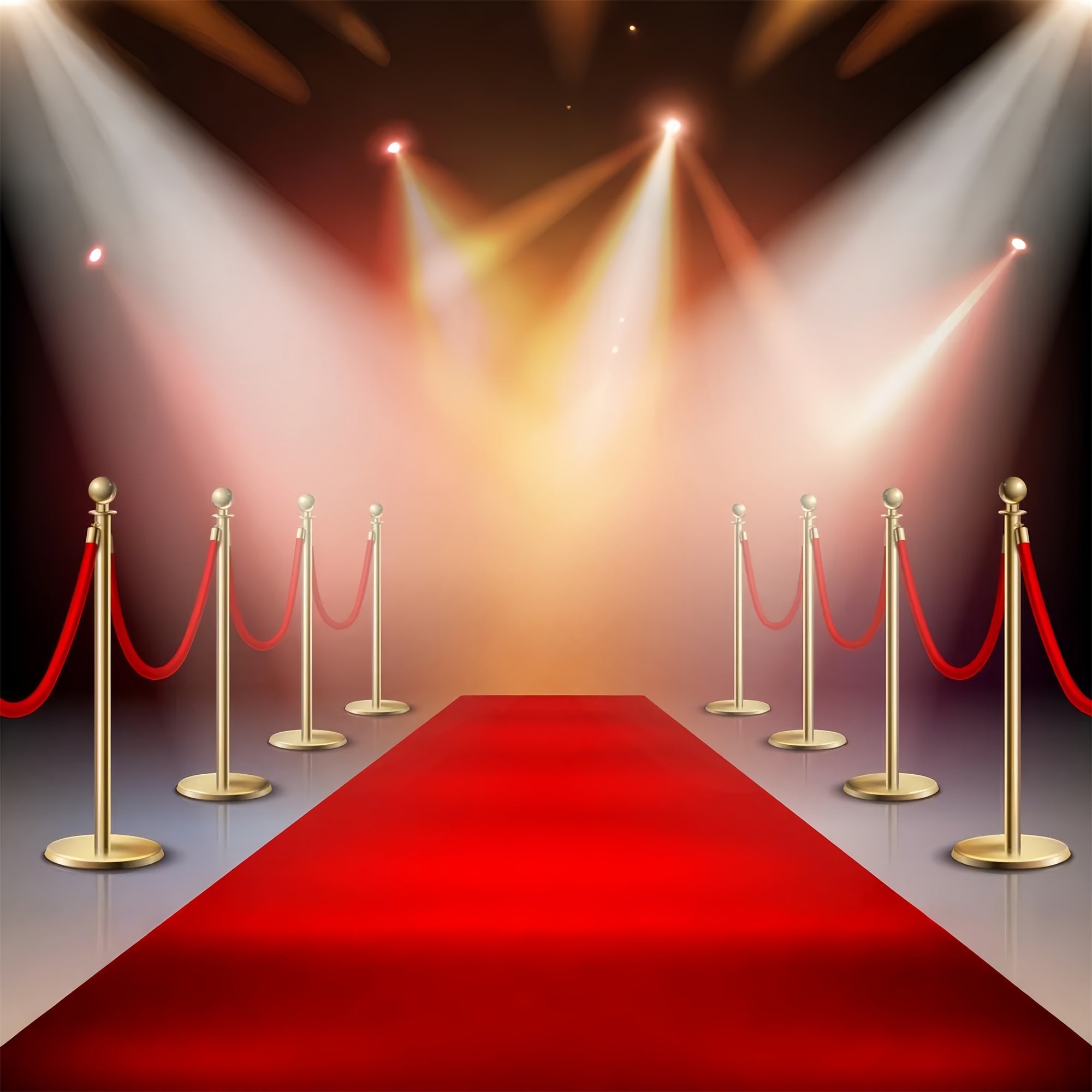 Roter Teppich Fotokulisse Bühneneingang Glow Kulisse GQ4-82