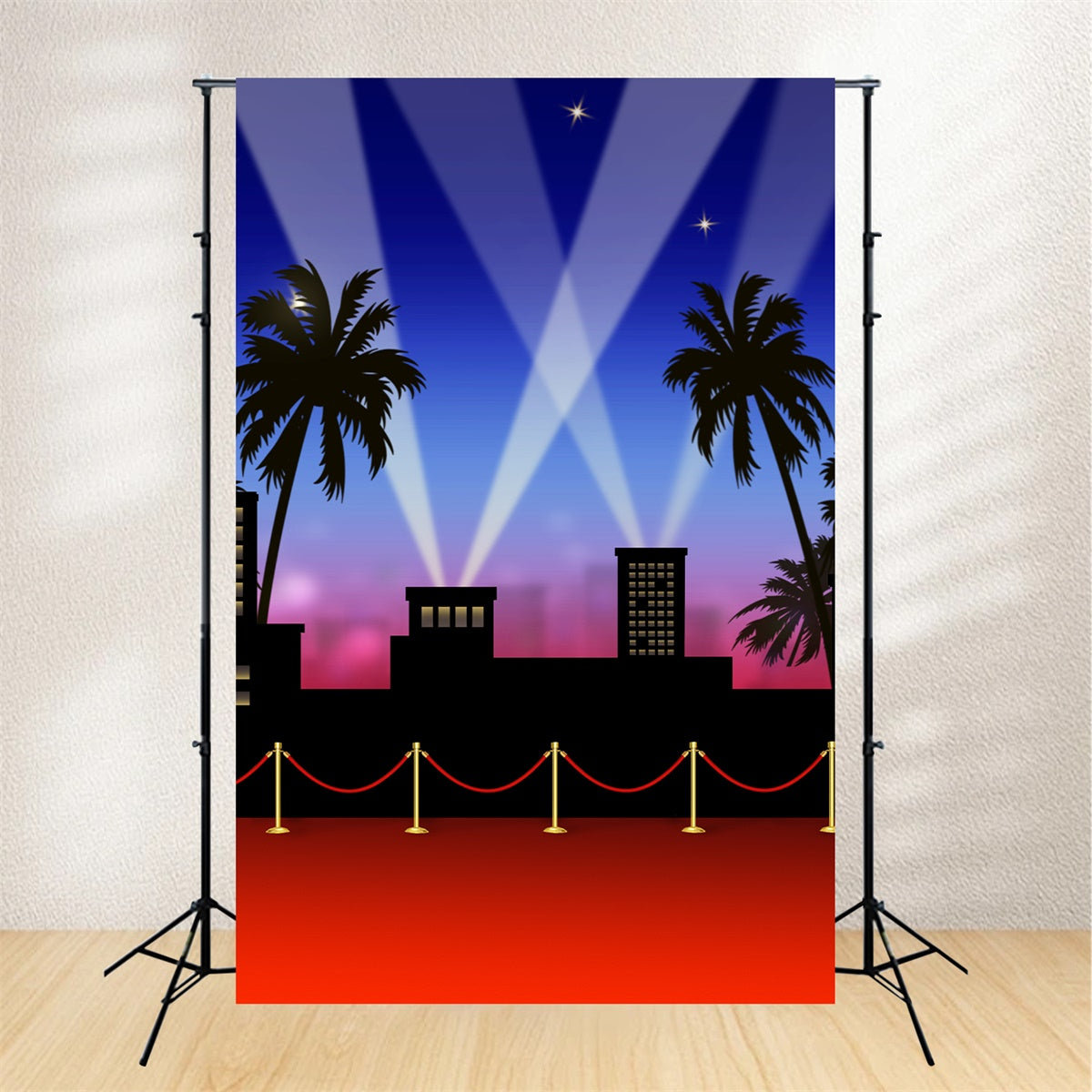 Backdrop Roter Teppich Glamour Nacht Skyline Licht Backdrop GQ4-84