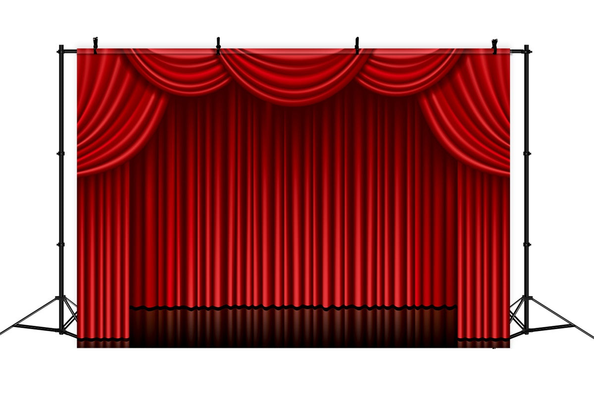 Roter Teppich Backdrop Rote Vorhänge Traditioneller Bühnenhintergrund GQ4-85