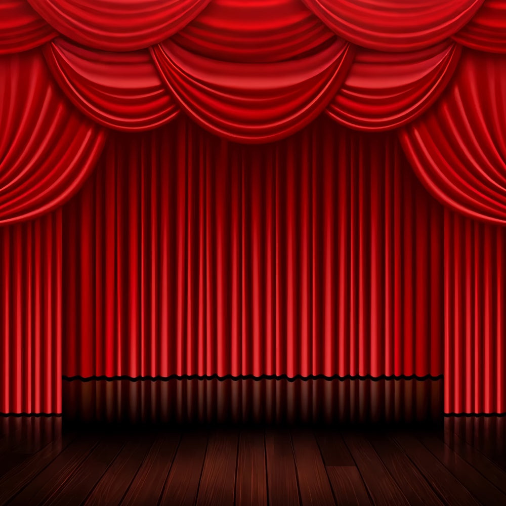 Roter Teppich Backdrop Rote Vorhänge Traditioneller Bühnenhintergrund GQ4-85
