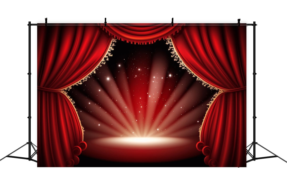Backdrop Roter Teppich Schimmernde Lichter Bühne Backdrop GQ4-87