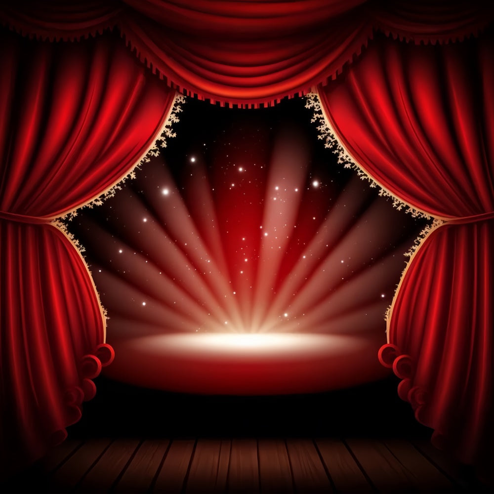 Backdrop Roter Teppich Schimmernde Lichter Bühne Backdrop GQ4-87