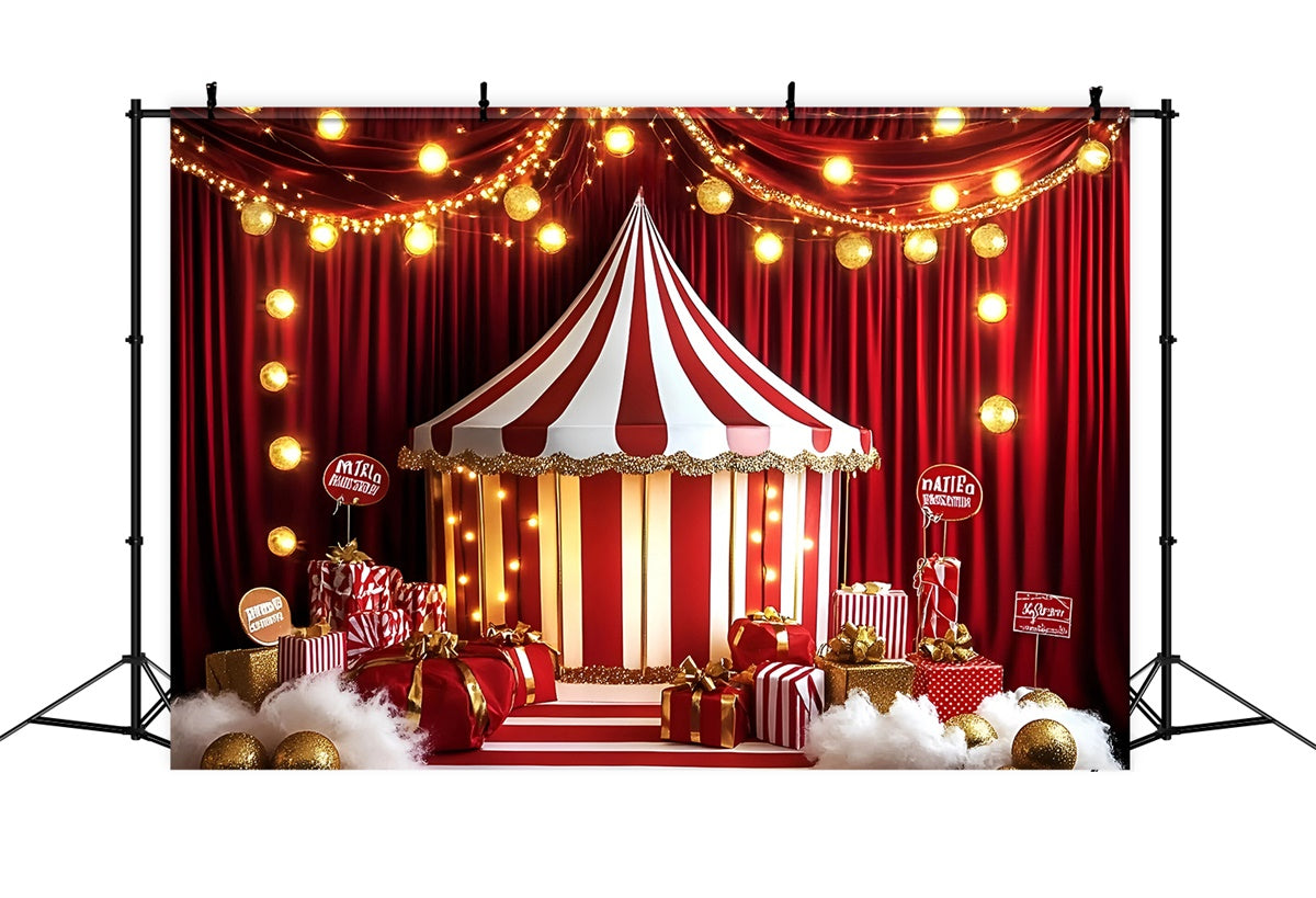 Zirkuszelt Hintergrundkulisse Holiday Stage Tent Lights Hintergrundkulisse GQ5-120
