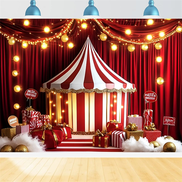Zirkuszelt Hintergrundkulisse Holiday Stage Tent Lights Hintergrundkulisse GQ5-120