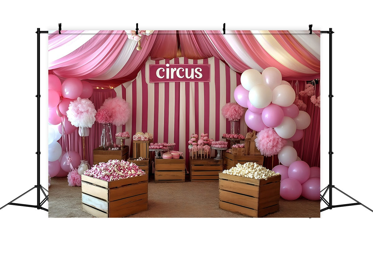 Zirkusfotografie Backdrop Zuckerwatte Zelt Dessert Backdrop GQ5-136