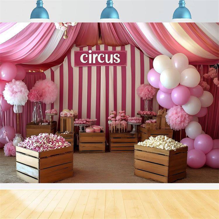 Zirkusfotografie Backdrop Zuckerwatte Zelt Dessert Backdrop GQ5-136