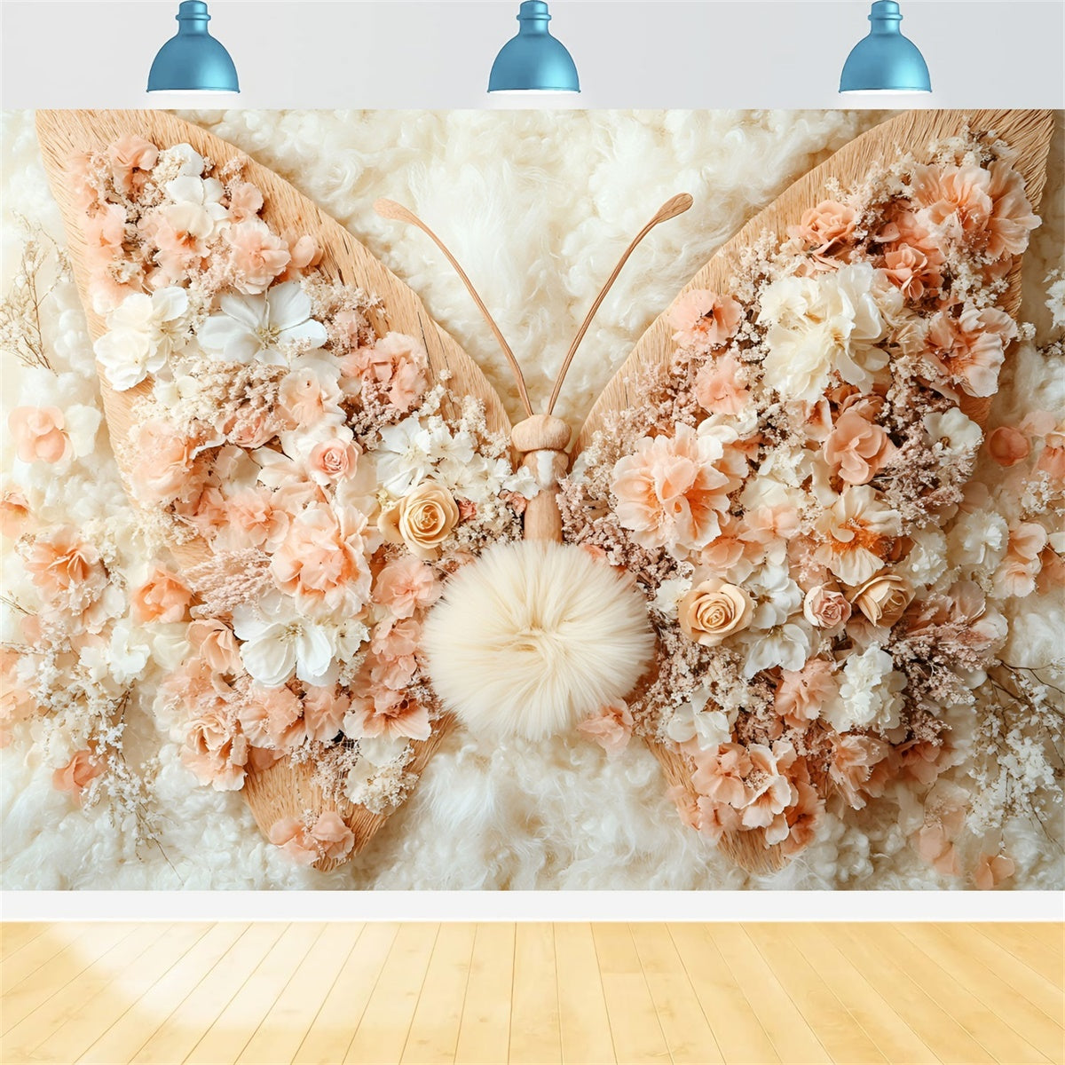 Schmetterling Fotohintergrund Dreamy Petal Wings Kinder Backdrop GQ5-151