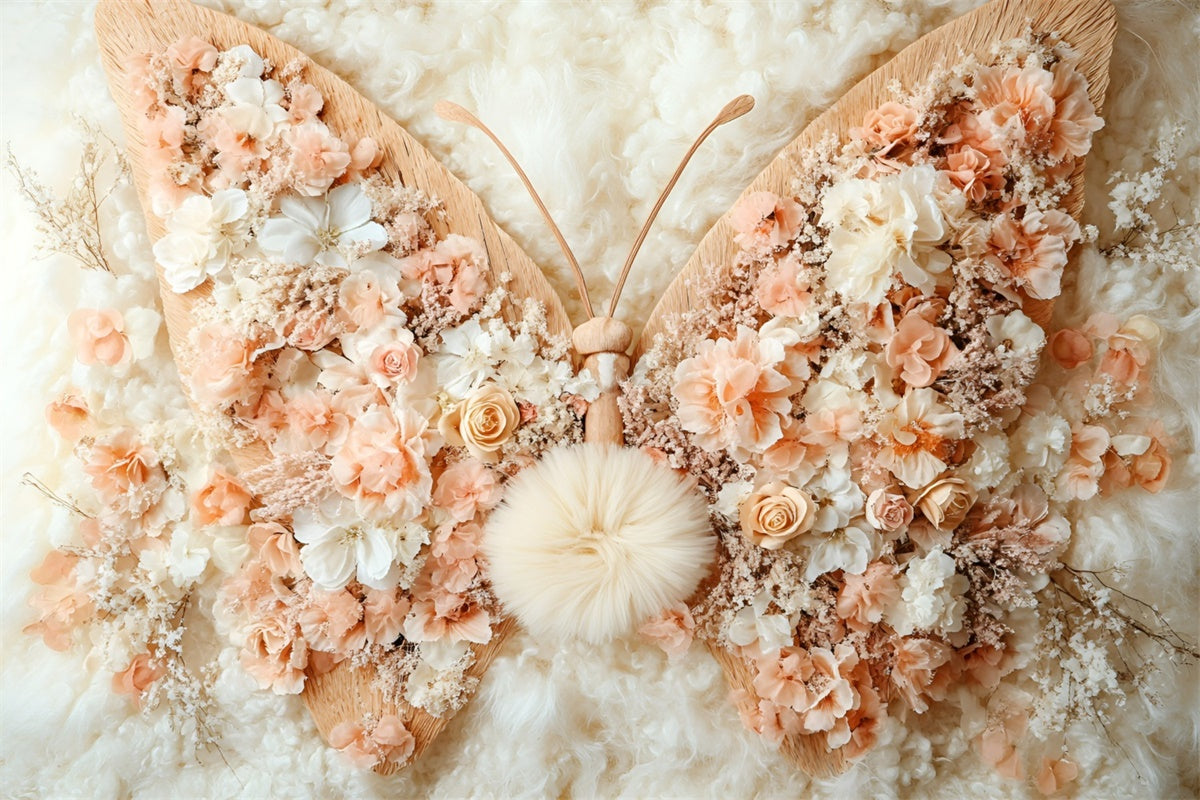 Schmetterling Fotohintergrund Dreamy Petal Wings Kinder Backdrop GQ5-151