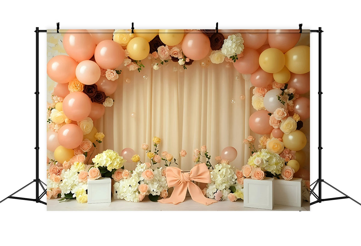 Neugeborenen-Fotografie-Hintergrundkulisse Pastell-Blumenbogen-Hintergrundkulisse GQ5-155