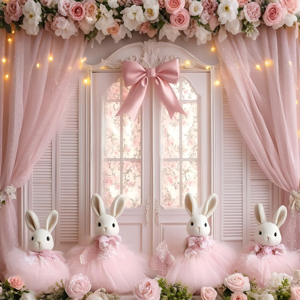 Neugeborenen-Fotoshoot-Hintergrund Rosy Rabbit Prinzessin Hintergrund GQ5-175