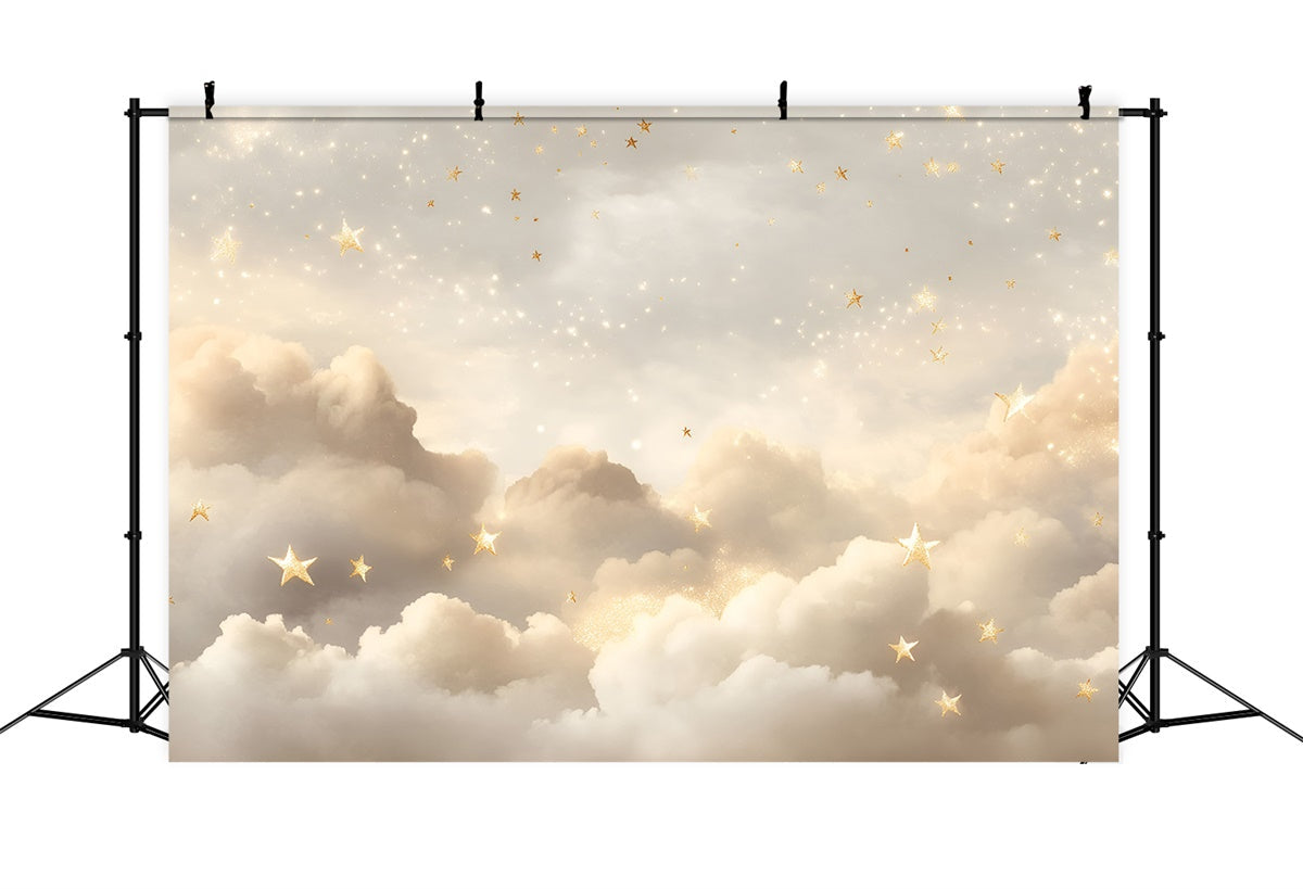Stern-Fotohintergrund Goldstern Verträumte Wolken Hintergrund GQ5-55
