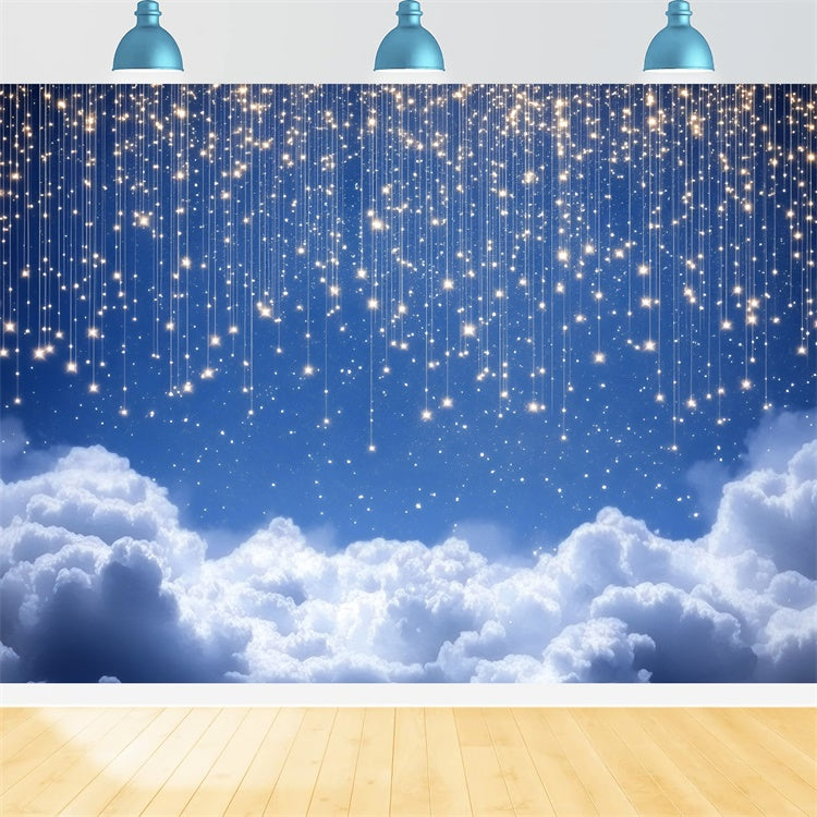 Sternenhintergrund Fotohintergrund funkelnde Sternenwolke Hintergrund GQ5-63