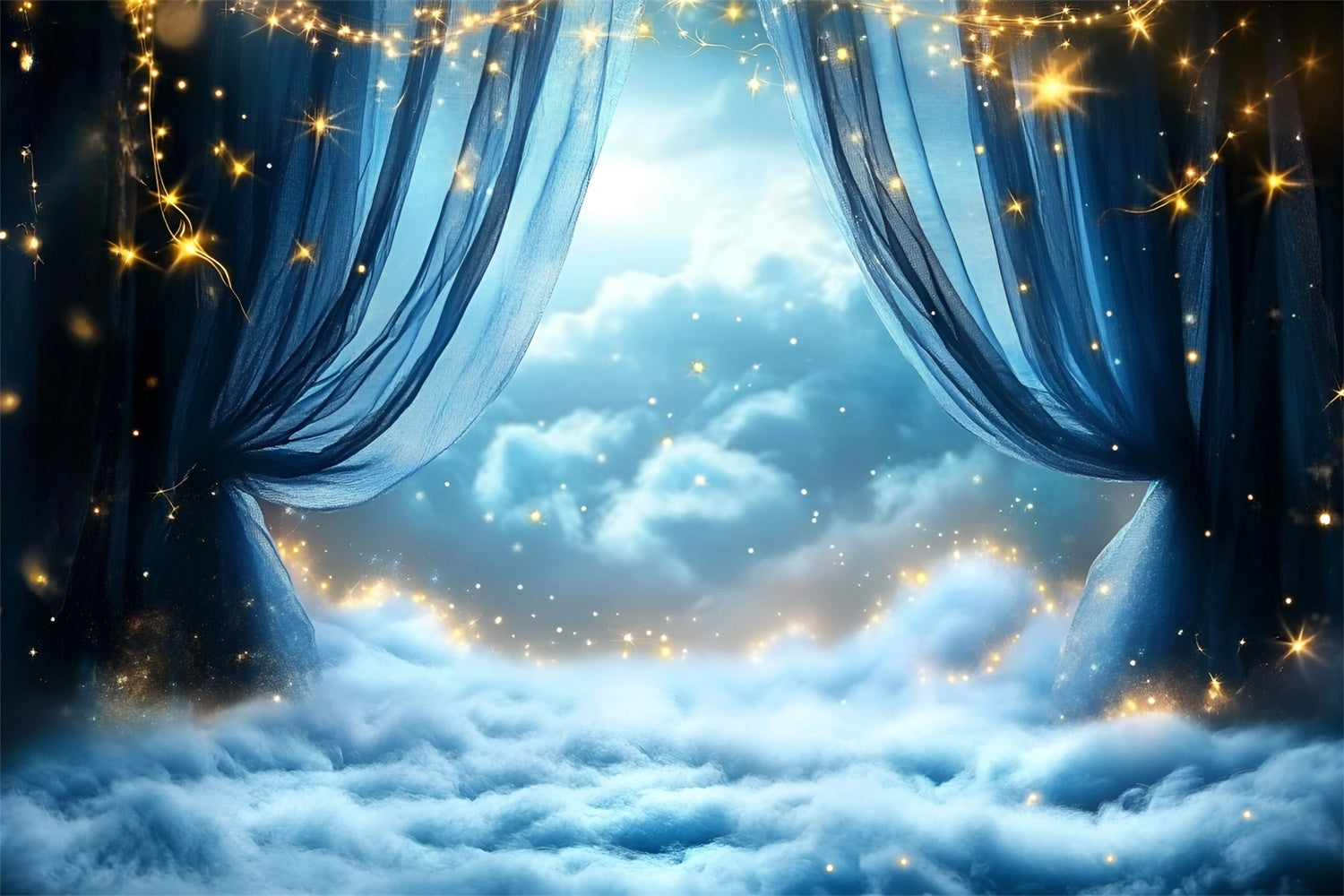 Sternenhimmel Backdrop Drapes Star Cloud Fantasy Backdrop GQ5-66
