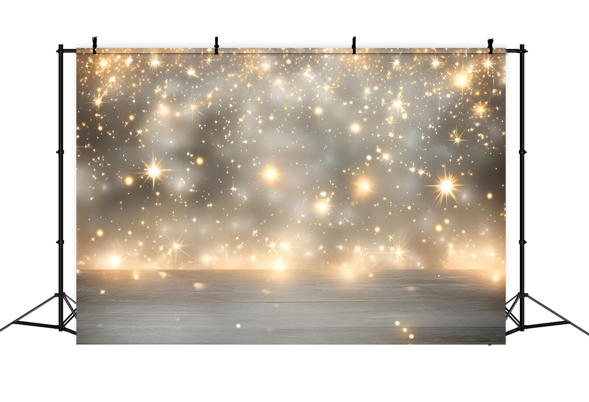 Sterne Backdrop Holzboden Sparkle Star Backdrop GQ5-70