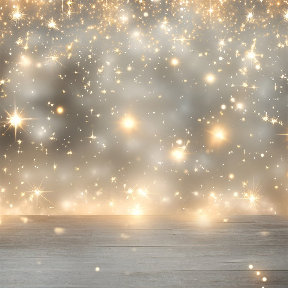 Sterne Backdrop Holzboden Sparkle Star Backdrop GQ5-70