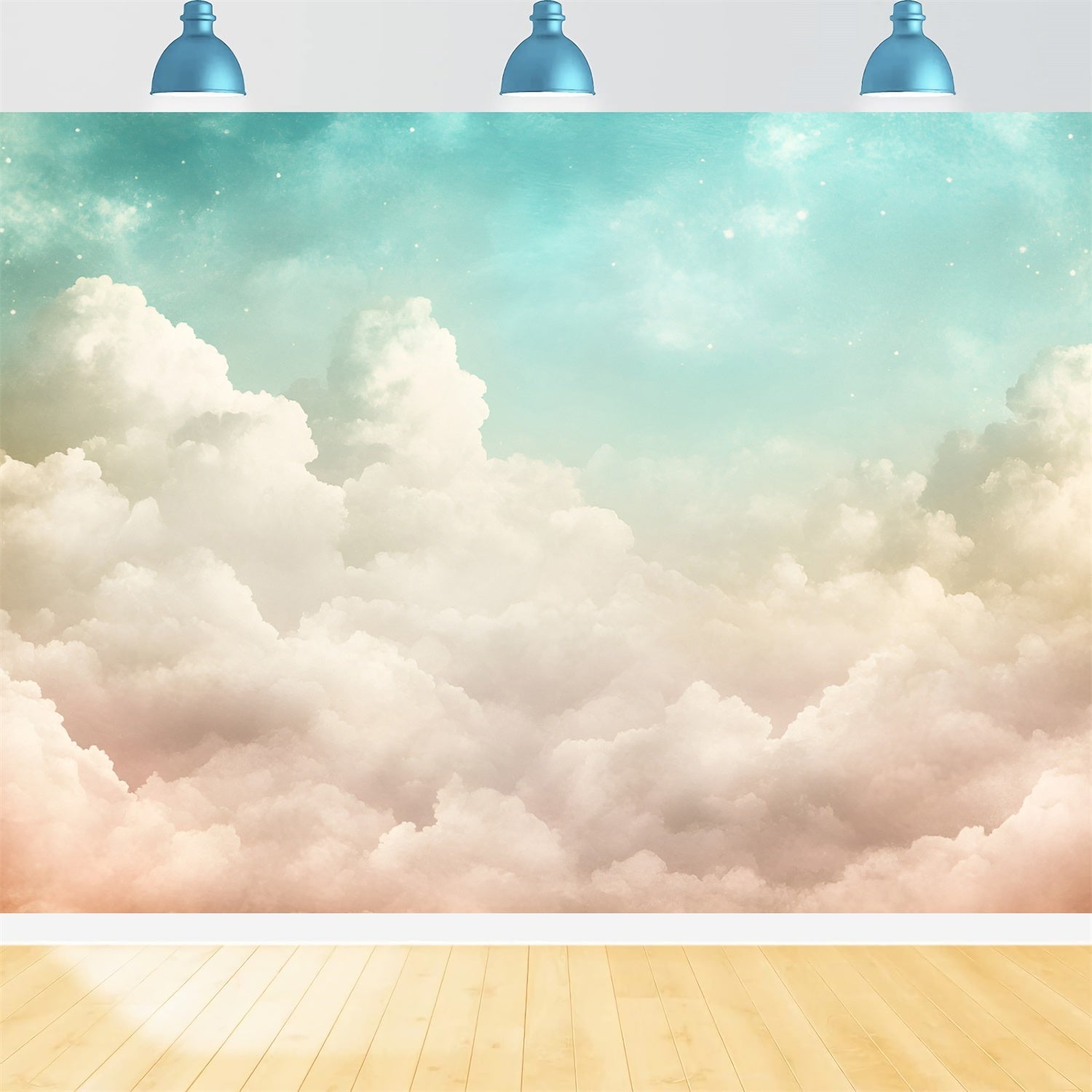 Wolken Backdrop Fotografie Pastell Wolken Licht Foto Hintergrund GQ57-122