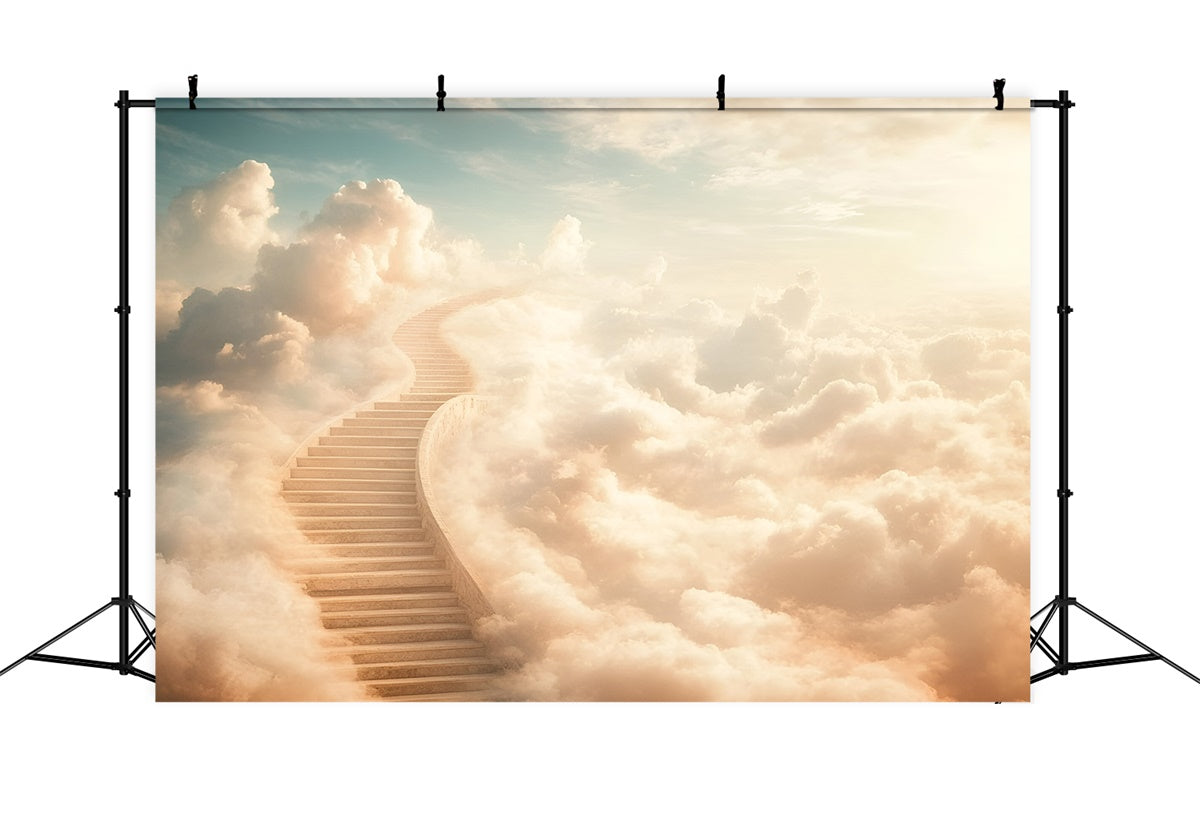 Wolke Fotokulisse Verträumte Wolkentreppe Hintergrund GQ57-131