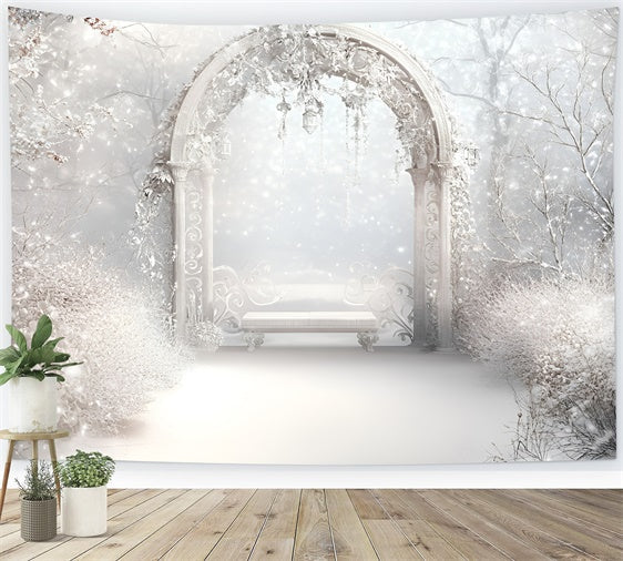 Winter Fotokulisse Frosted Elegance Arch Backdrop GQ57-175
