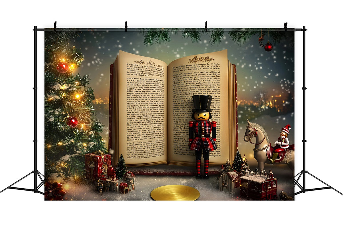 Weihnachts-Hintergrund Nussknacker Märchenhafte Träume Hintergrund GQ57-30