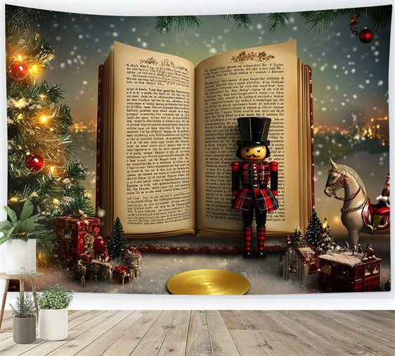 Weihnachts-Hintergrund Nussknacker Märchenhafte Träume Hintergrund GQ57-30