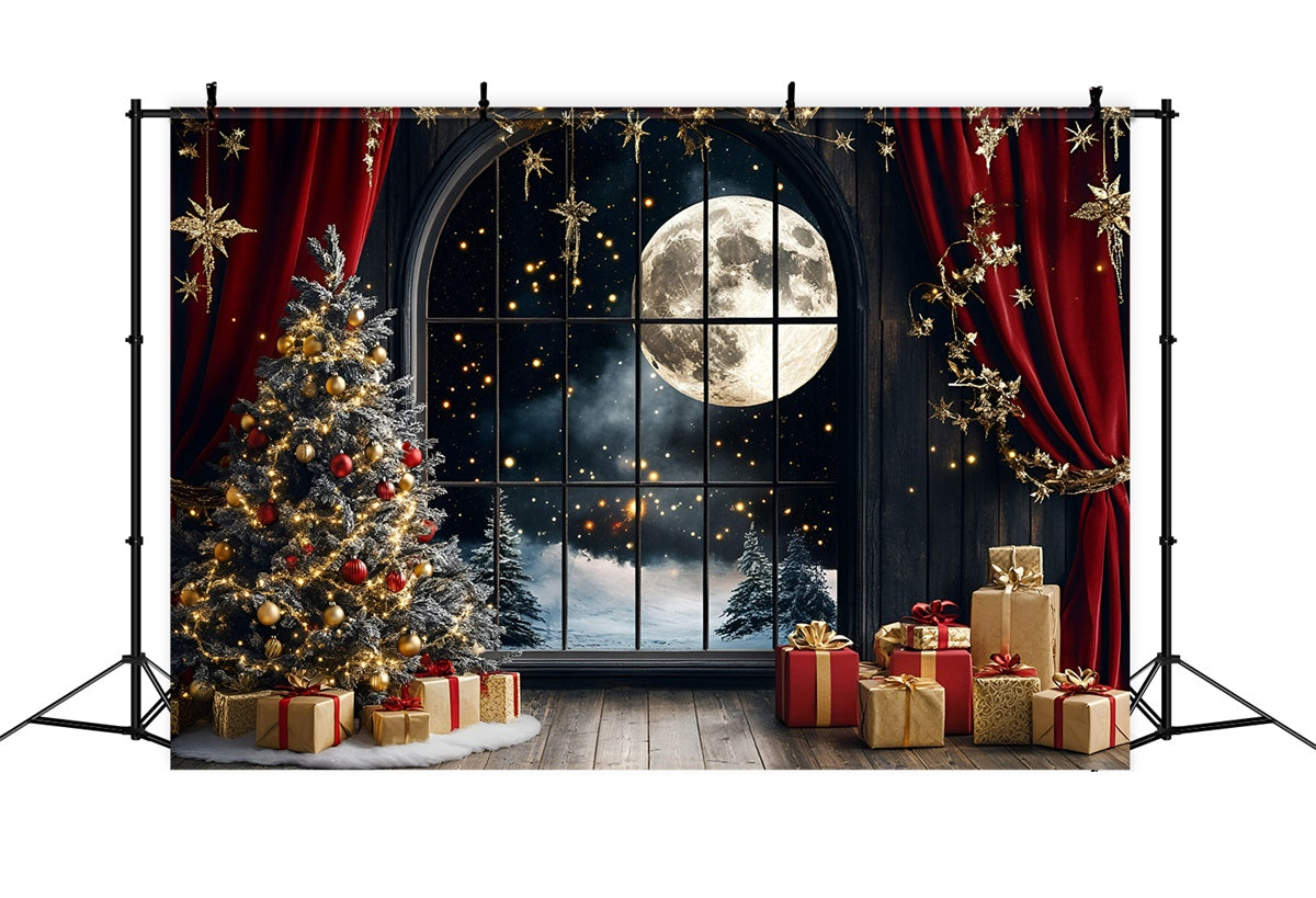Weihnachten Fotohintergrund Stille Nacht Funkelnder Hintergrund GQ57-31